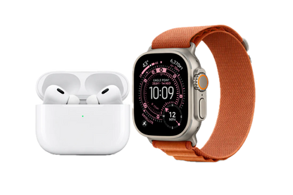 AirPods Pro 2 (ANC) + Watch Ultra 3 Premium Combo Fast Delivery | 7-Day Replacement