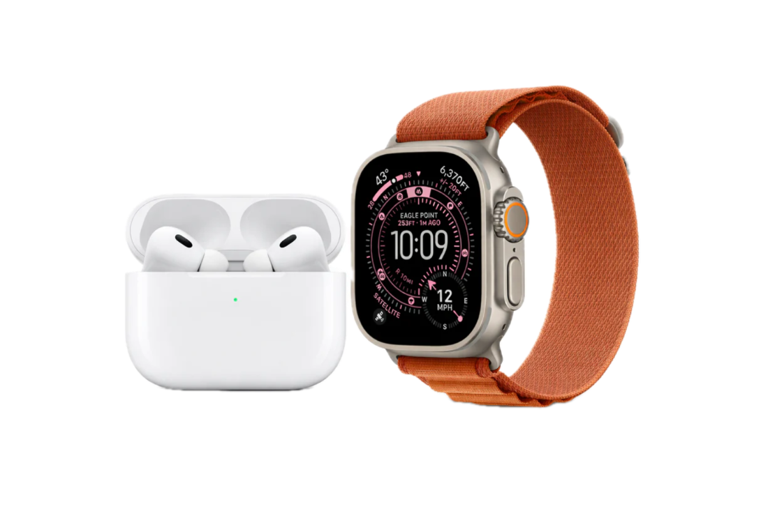 AirPods Pro 2 (ANC) + Watch Ultra 3 Premium Combo Fast Delivery | 7-Day Replacement