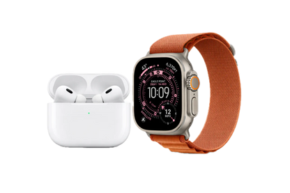 AirPods Pro 2 (ANC) + Watch Ultra 3 Premium Combo Fast Delivery | 7-Day Replacement