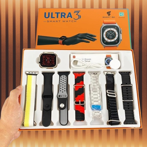 Watch Ultra 3 – 49mm Smartwatch | Free Extra Strap | Fast Delivery | 7-Day Replacement