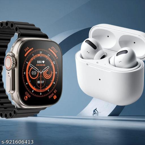 AirPods Pro 2 (ANC) + Watch Ultra 3 Premium Combo Fast Delivery | 7-Day Replacement